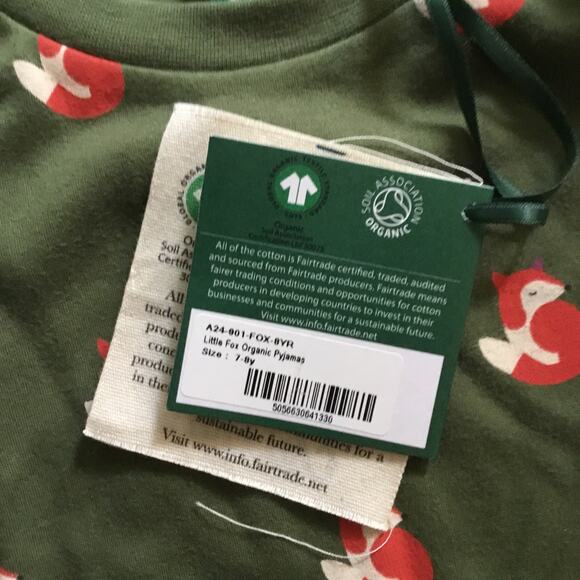 NWT Litttle Green Radicals organic fox pajamas - Picture 4 of 5